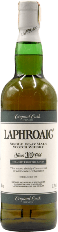 1 642,95 € Envoi gratuit | Single Malt Whisky Laphroaig Cask Strength Royaume-Uni 10 Ans Bouteille 70 cl