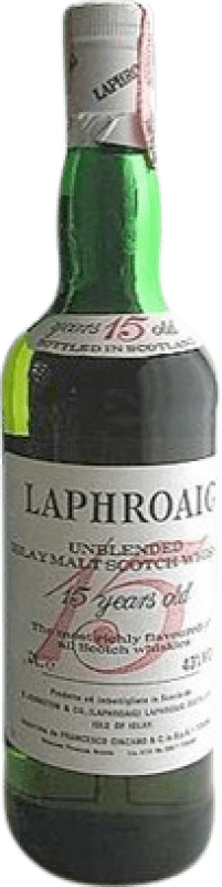 3 414,95 € Envoi gratuit | Whisky Single Malt Laphroaig Unblended Cinzano Royaume-Uni 15 Ans Bouteille 70 cl Objet de Collection Non Destinée à la Consommation