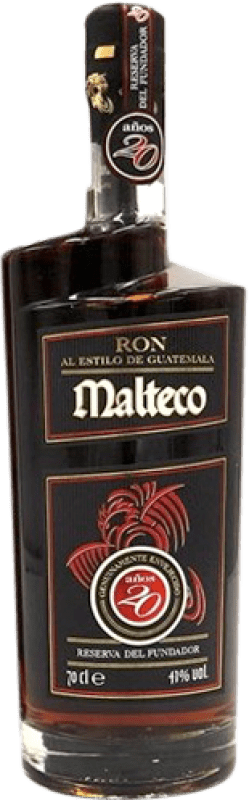 66,95 € Envio grátis | Rum Licorera Quezalteca Malteco Panamá 20 Anos Garrafa 70 cl