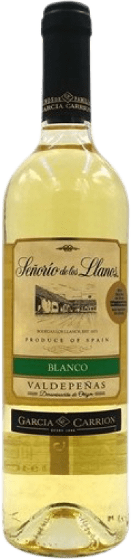 5,95 € 免费送货 | 白酒 Los Llanos Señorío Blanco D.O. Valdepeñas 西班牙 瓶子 75 cl