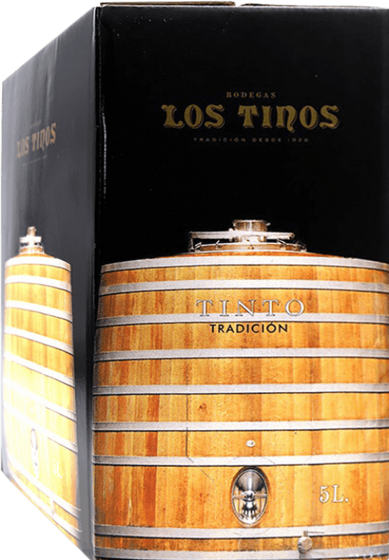 15,95 € Free Shipping | Red wine Los Tinos Tradición Cosechero Young D.O.Ca. Rioja Spain Bag in Box 5 L