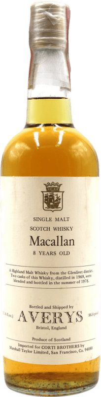 2 929,95 € Envoi gratuit | Whisky Single Malt Macallan Averys Spécimen de Collection Royaume-Uni 8 Ans Bouteille 70 cl