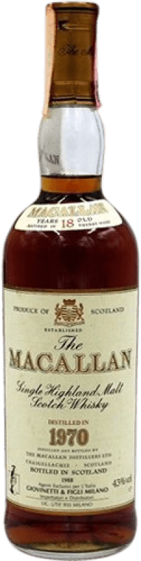 5 451,95 € Kostenloser Versand | Single Malt Whisky Macallan Großbritannien 18 Jahre Flasche 70 cl Sammlerstück Nicht zum Verzehr Geeignet