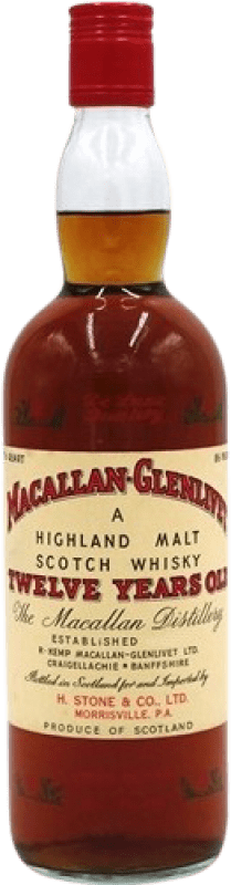 4 058,95 € 免费送货 | 威士忌单一麦芽威士忌 Glenlivet at Macallan 收藏家标本 英国 12 岁 瓶子 70 cl