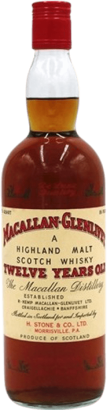 4 058,95 € Envoi gratuit | Single Malt Whisky Glenlivet at Macallan Spécimen de Collection Royaume-Uni 12 Ans Bouteille 70 cl