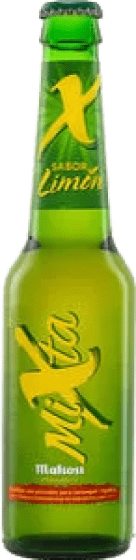 5,95 € Spedizione Gratuita | Scatola da 6 unità Birra Mahou Mixta Spagna Bottiglietta 25 cl Limón — Limone