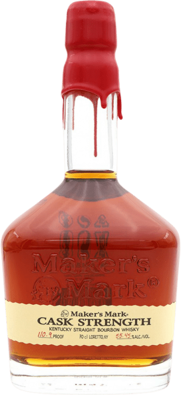 126,95 € 免费送货 | 波本威士忌 Maker's Mark Cask Strength 美国 瓶子 70 cl