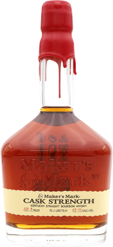 126,95 € Spedizione Gratuita | Whisky Bourbon Maker's Mark Cask Strength stati Uniti Bottiglia 70 cl