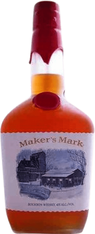 239,95 € Free Shipping | Whisky Bourbon Maker's Mark Holiday Christmas Frosted United States Bottle 70 cl