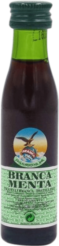 1,95 € Spedizione Gratuita | Aperitivo Bitter Marie Brizard Aperitivo Branca Menta Esemplare da Collezione Italia Bottiglia Miniatura 2 cl