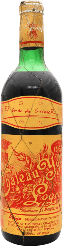 654,95 € Free Shipping | Red Wine Marqués de Murrieta Château Ygay 1952 D.O.Ca. Rioja The Rioja Spain Bottle 75 cl Collector's Item Not for Consumption