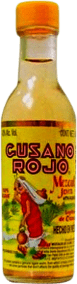 9,95 € Envío gratis | Mezcal Mezcales de Gusano Rojo México Botellín Miniatura 5 cl