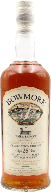 12 284,95 € 免费送货 | 威士忌单一麦芽威士忌 Morrison's Bowmore Auld Alliance 收藏家标本 苏格兰 英国 25 岁 瓶子 70 cl