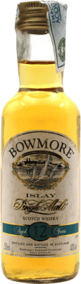 24,95 € 免费送货 | 单一麦芽威士忌 Morrison's Bowmore 苏格兰 英国 12 岁 小瓶装 5 cl 收藏品 不可食用