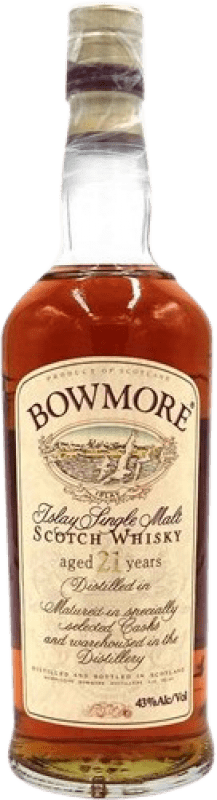 2 305,95 € Envío gratis | Whisky Single Malt Morrison's Bowmore Escocia Reino Unido 21 Años Botella 70 cl Ejemplar Coleccionista No Apto para Consumo