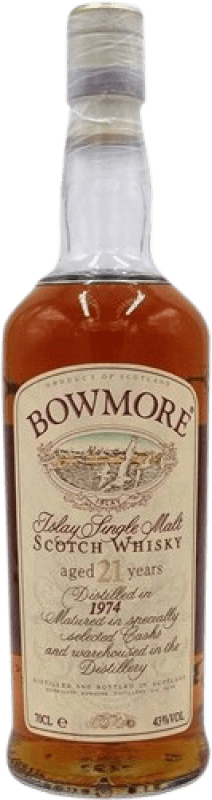 2 299,95 € Envío gratis | Whisky Single Malt Morrison's Bowmore Escocia Reino Unido 21 Años Botella 70 cl Ejemplar Coleccionista No Apto para Consumo
