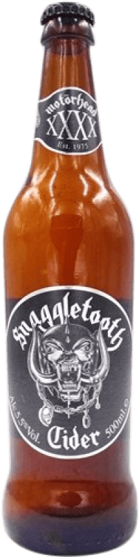6,95 € Envío gratis | Sidra Motörhead Snaggletooth Suecia Botella Medium 50 cl Manzana