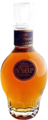 13,95 € Envio grátis | Brandy Conhaque Nikka VSOP White Japão Garrafa Miniatura 5 cl