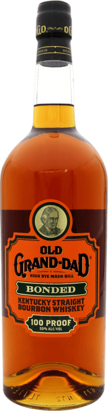 52,95 € Envío gratis | Whisky Bourbon Old Grand Dad Bonded Estados Unidos Botella 1 L