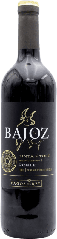 7,95 € Spedizione Gratuita | Vino Rosso Pagos del Rey Bajoz Rovere D.O. Toro Castilla y León Spagna Bottiglia 75 cl