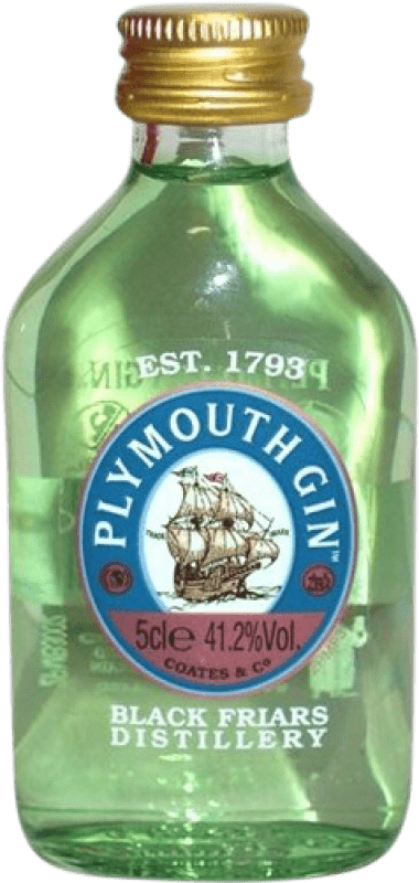 2,95 € 免费送货 | 金酒 Plymouth England 英国 微型瓶 5 cl