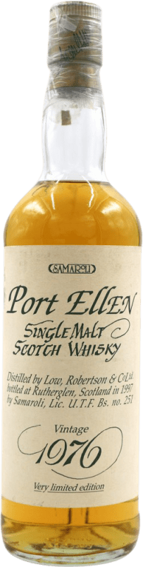13 534,95 € Envío gratis | Whisky Single Malt Mongiardino Samaroli From Port Ellen Reino Unido Botella 70 cl Ejemplar Coleccionista No Apto para Consumo