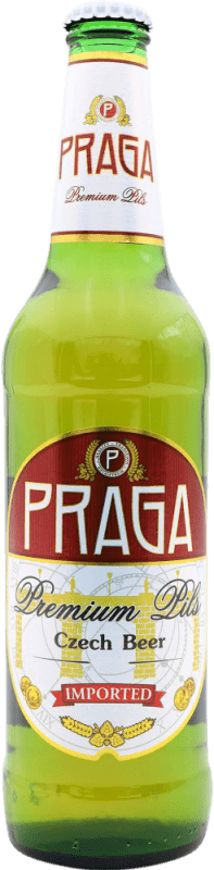 4,95 € Kostenloser Versand | Bier Praga Premium, Pilsner Tschechische Republik Medium-Flasche 50 cl