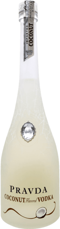 29,95 € Envío gratis | Vodka Pravda Polonia 70 cl Coconut — Coco