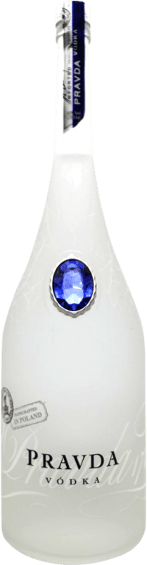 57,95 € Envio grátis | Vodka Pravda Polônia Garrafa Especial 1,75 L