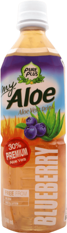3,95 € Kostenloser Versand | Softdrinks Pure Plus Vereinigte Staaten Medium-Flasche 50 cl Aloe Vera, Arándano — Heidelbeeren