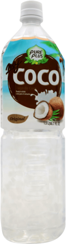 3,95 € Free Shipping | Soft Drinks & Mixers Pure Plus Jugo de Coco Mexico Special Bottle 1,5 L