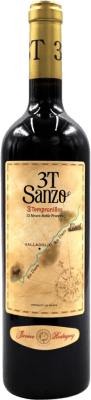 7,95 € Envio grátis | Vinho tinto Rodríguez & Sanzo Tres Tempranillos 3T D.O. Rueda Espanha Tempranillo Garrafa 75 cl