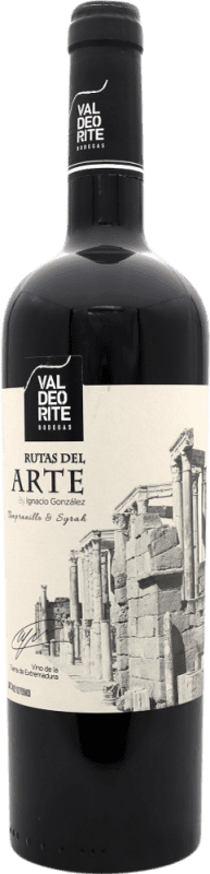 7,95 € Spedizione Gratuita | Vino Rosso Rutas del Arte I.G.P. Vino de la Tierra de Extremadura Spagna Bottiglia 75 cl