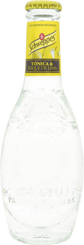 24,95 € Free Shipping | Soft Drinks Schweppes Spain Small Bottle 20 cl Lima — Lime, Tonic Water