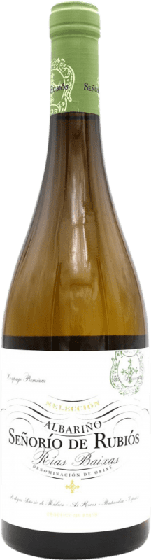 8,95 € Envío gratis | Vino blanco Señorío de Rubiós D.O. Rías Baixas España Albariño Botella 75 cl