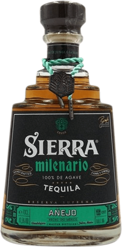 63,95 € Envío gratis | Tequila Sierra Milenario Añejo México 70 cl