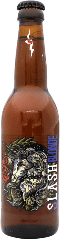 2,95 € Spedizione Gratuita | Birra Slash Blonde — Bionda Belgio Bottiglietta Terzo 33 cl