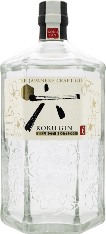 44,95 € 送料無料 | ジン Suntory Roku 日本 ボトル 1 L