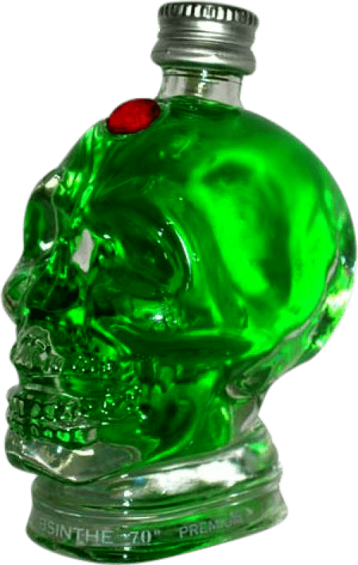 10,95 € 免费送货 | 苦艾酒 Absinthe Takensap Verde — 绿色 西班牙 小瓶装 5 cl