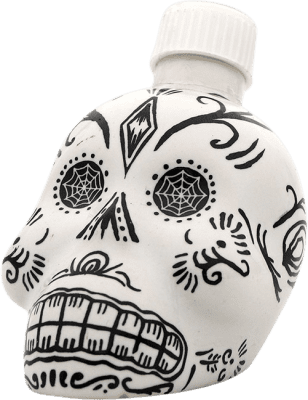 13,95 € 送料無料 | テキーラ Finos Kah Blanco — 白, Calavera — 頭蓋骨 メキシコ ミニチュアボトル 5 cl