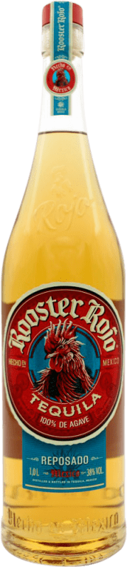 42,95 € Envío gratis | Tequila Tequilas Finos Rooster Rojo Reposado México Botella 1 L