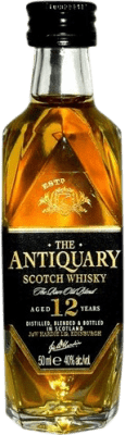 12,95 € Free Shipping | Whisky Blended The Antiquary Scotland United Kingdom 12 Years Miniature Bottle 5 cl