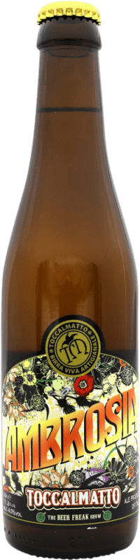 52,95 € Spedizione Gratuita | Birra Toccalmatto Ambrosia Italia Bottiglietta Terzo 33 cl