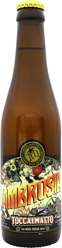 3,95 € Envio grátis | Cerveja Toccalmatto Ambrosia Itália Garrafa Terço 33 cl