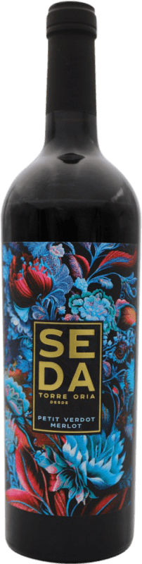 8,95 € Kostenloser Versand | Rotwein Torre Oria Seda Petit Verdot Merlot Spanien Merlot, Petit Verdot Flasche 75 cl