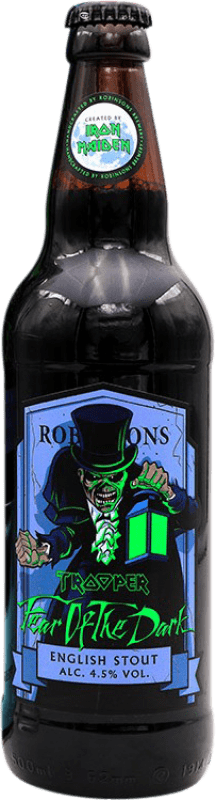 39,95 € Envio grátis | Cerveja Trooper Fear of the Dark Reino Unido Garrafa Medium 50 cl