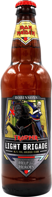 5,95 € 免费送货 | 啤酒 Trooper Iron Maiden Light Brigade 英国 瓶子 Medium 50 cl