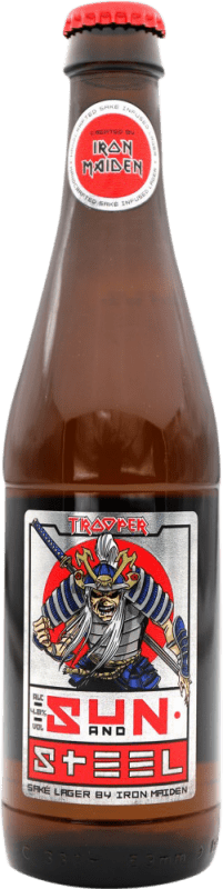 7,95 € 送料無料 | ビール Trooper Iron Maiden Sun and Steel Lager イギリス 1/3ボトル 33 cl
