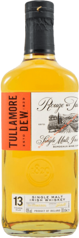 74,95 € Spedizione Gratuita | Whisky Single Malt Tullamore Dew Rouge Irlanda 13 Anni Bottiglia 70 cl