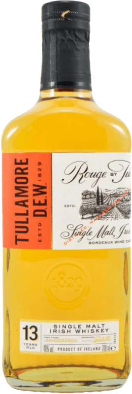 74,95 € Envío gratis | Whisky Single Malt Tullamore Dew Rouge Irlanda 13 Años Botella 70 cl